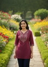 SI 291 Sulb Cotton With Embroidery Work Short Kurti Collection Suppliers In India
